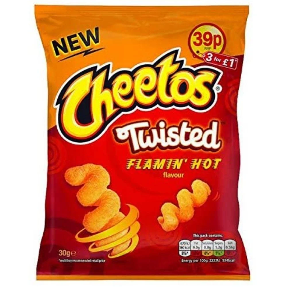 Cheetos Twist Flamin Hot, ljuti sirni čips od 30g