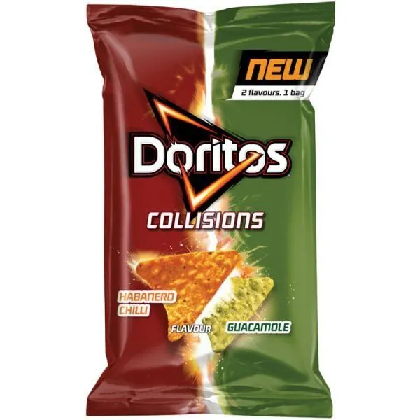 Doritos Collisions Habanero Chilli e Guacamole, nachosi sa sirom s habanerom i guacamoleom od 162g