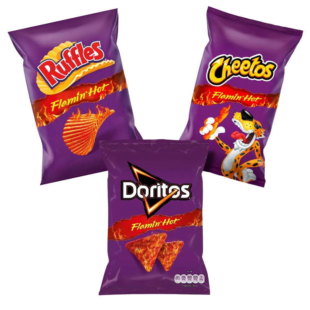 Flamin' Hot Kit: Cheetos, Doritos i Ruffles Flamin' Hot