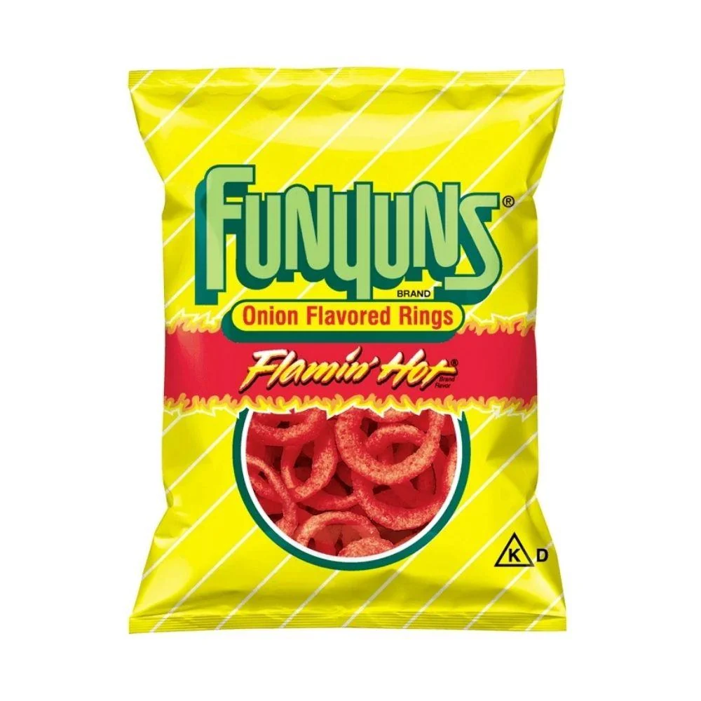 Funyuns Flamin' Hot, ljuti lukovi prstenovi od 21g