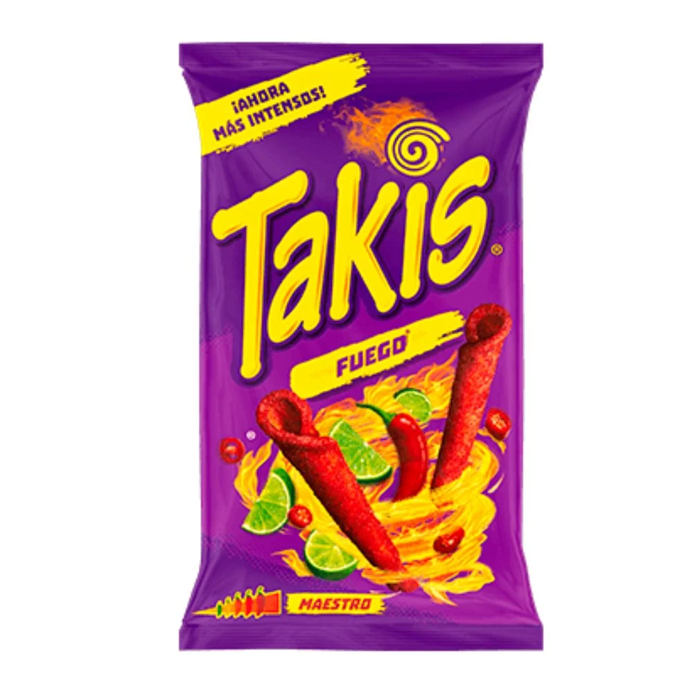 Takis Fuego, kovrče tortilje s ljutim čilijem od 90g