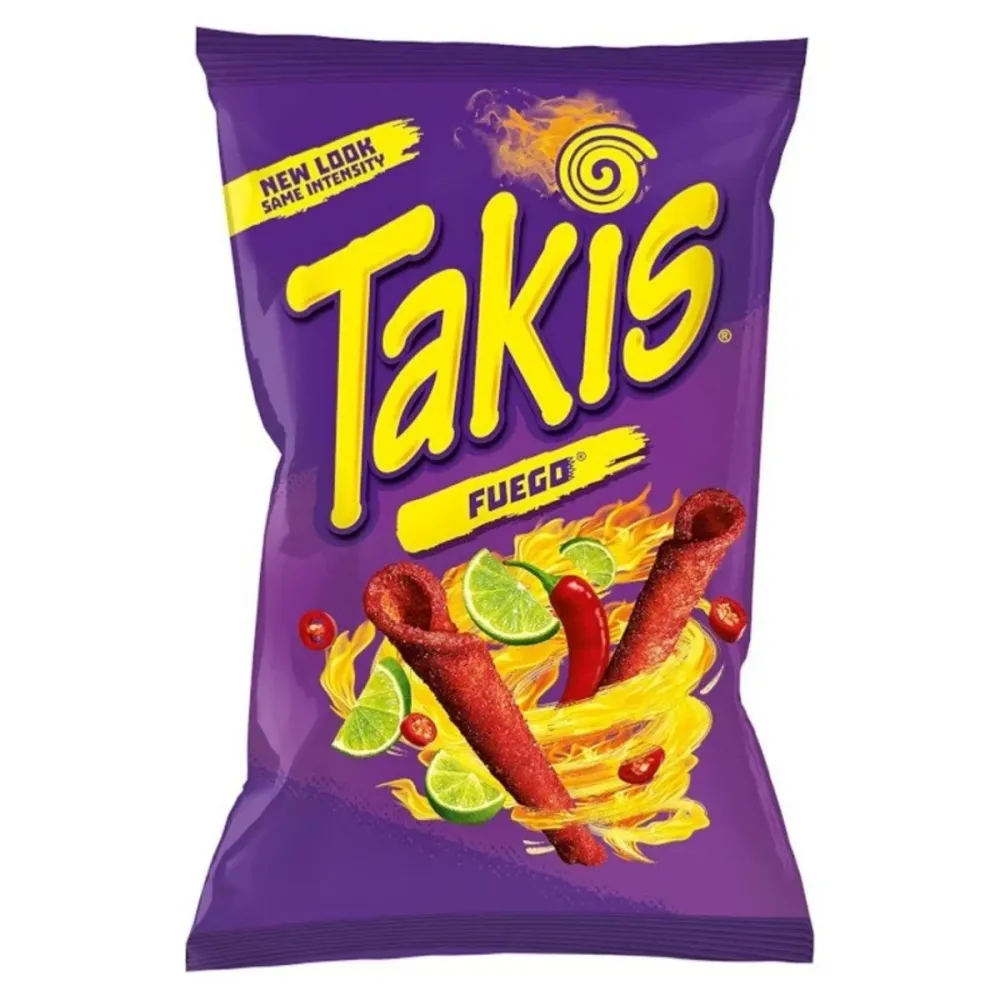 Takis Fuego, pakiranje tortilja čipsa s ljutim čilijem od 70g