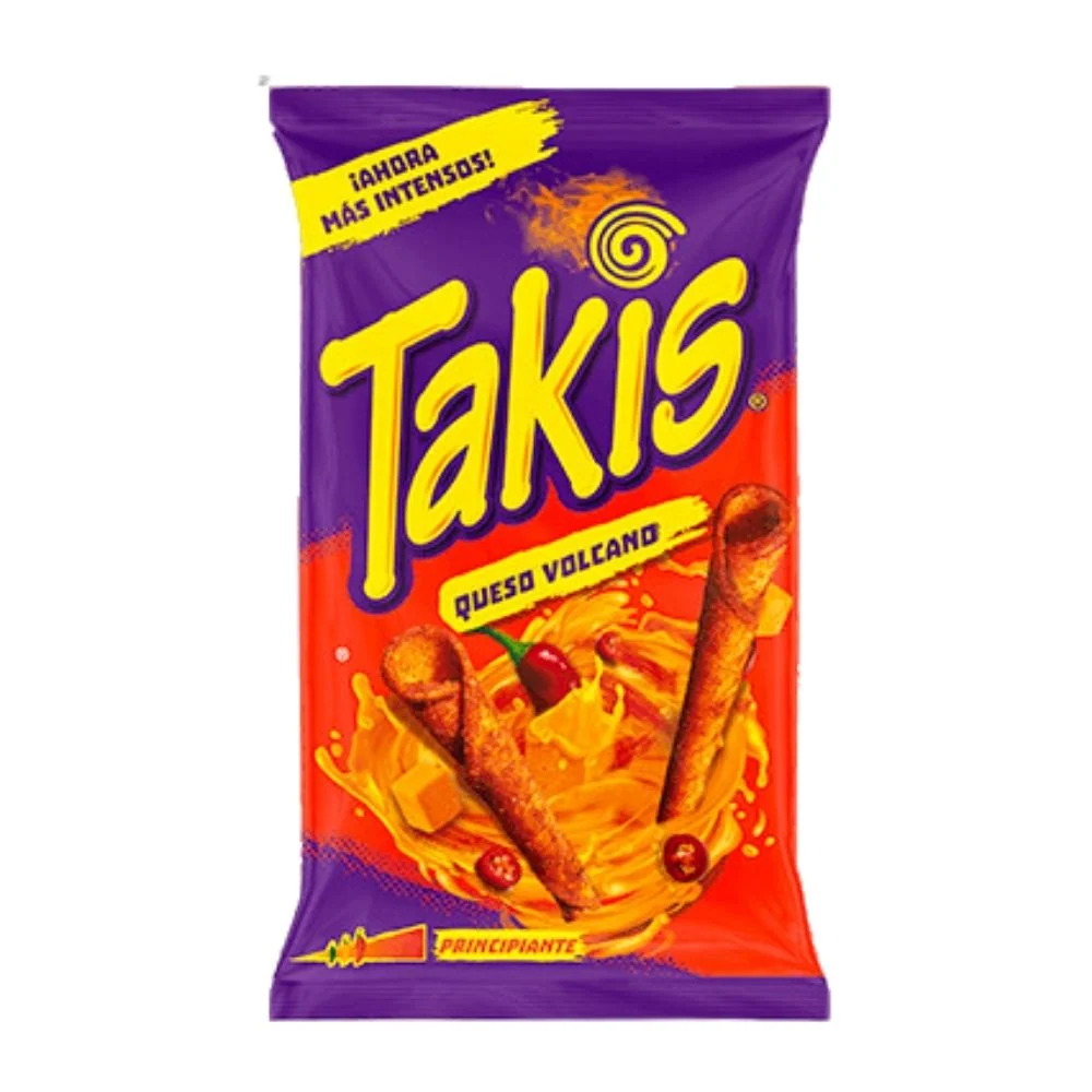 Takis TNT Queso Volcano, kovrče tortilja s pikantnim sirom od 90g