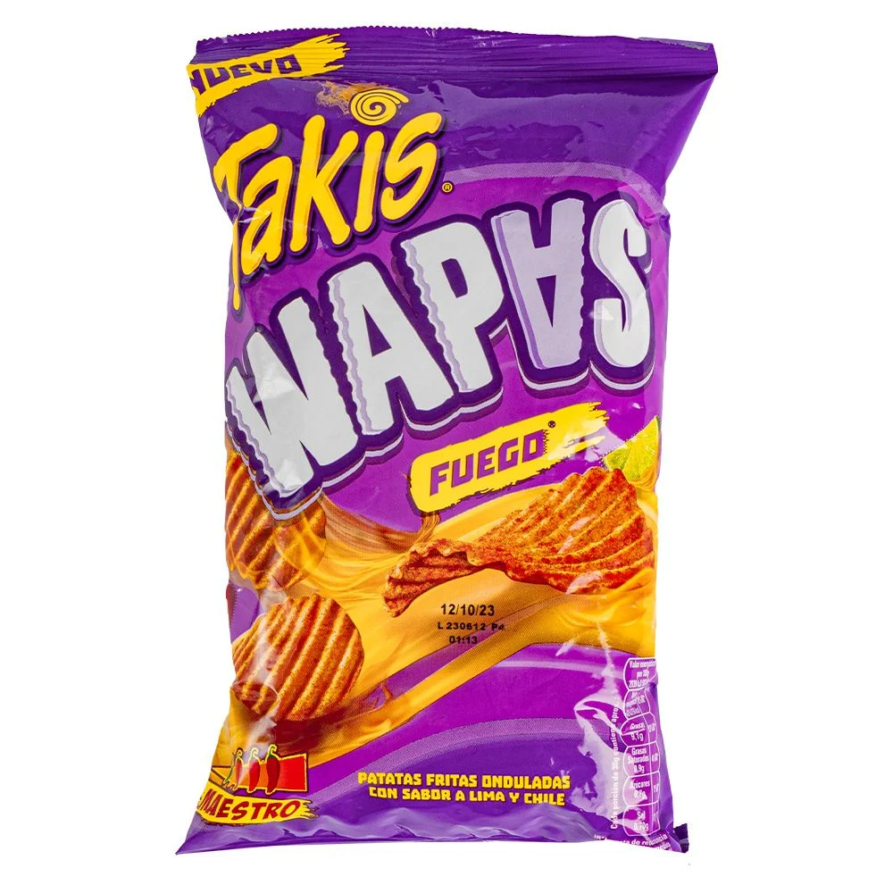 Takis Wapas Fuego, ljuti čips s limetom od 80g