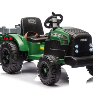 Traktor na akumulator s prikolicom CH9959B - tamno zeleni