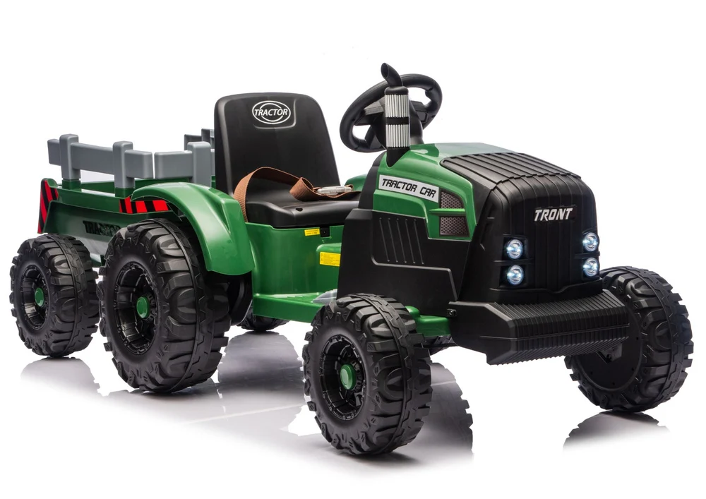 Traktor na akumulator s prikolicom CH9959B - tamno zeleni
