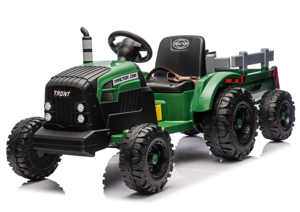Traktor na akumulator s prikolicom CH9959B - tamno zeleni