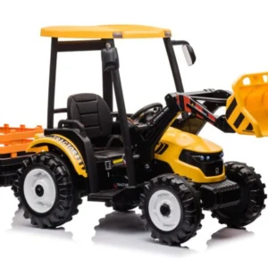 Traktor na akumulator s prikolicom Hercules 24V - žuti