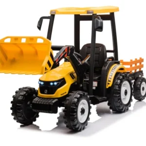 Traktor na akumulator s prikolicom MEGA D68 - žuti