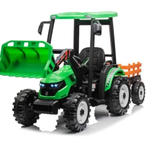 Traktor na akumulator s prikolicom MEGA D68 - zeleni