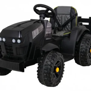 Traktor na akumulator s prikolicom Titanium - crni
