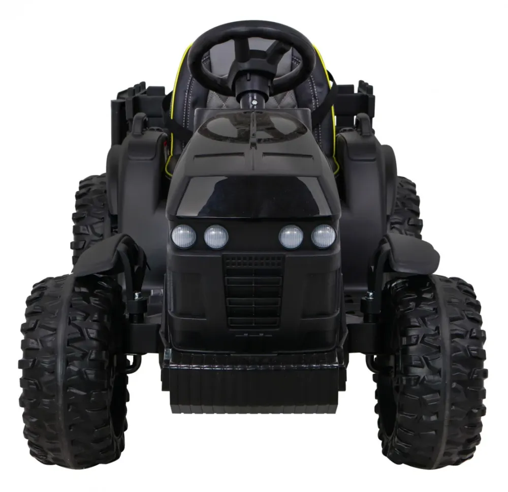 Traktor na akumulator s prikolicom Titanium - crni