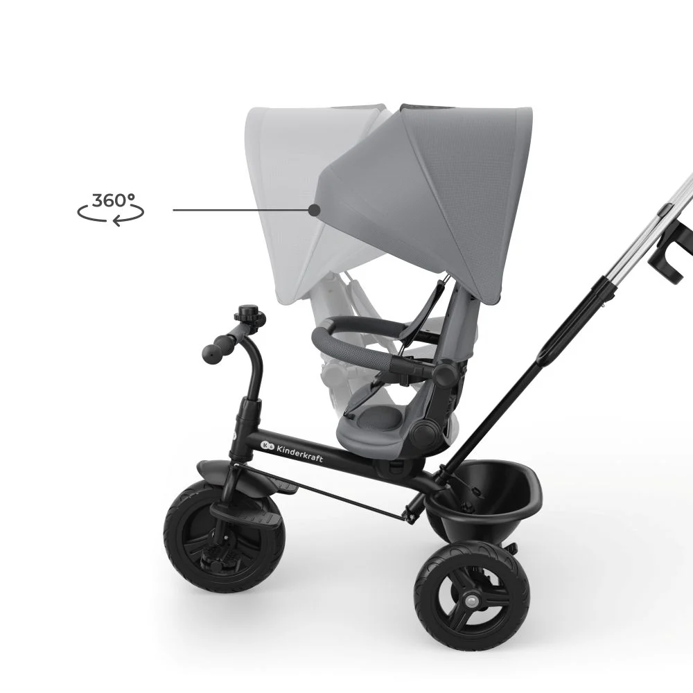 Kinderkraft Tricikl Aston 2 Plus, Grey