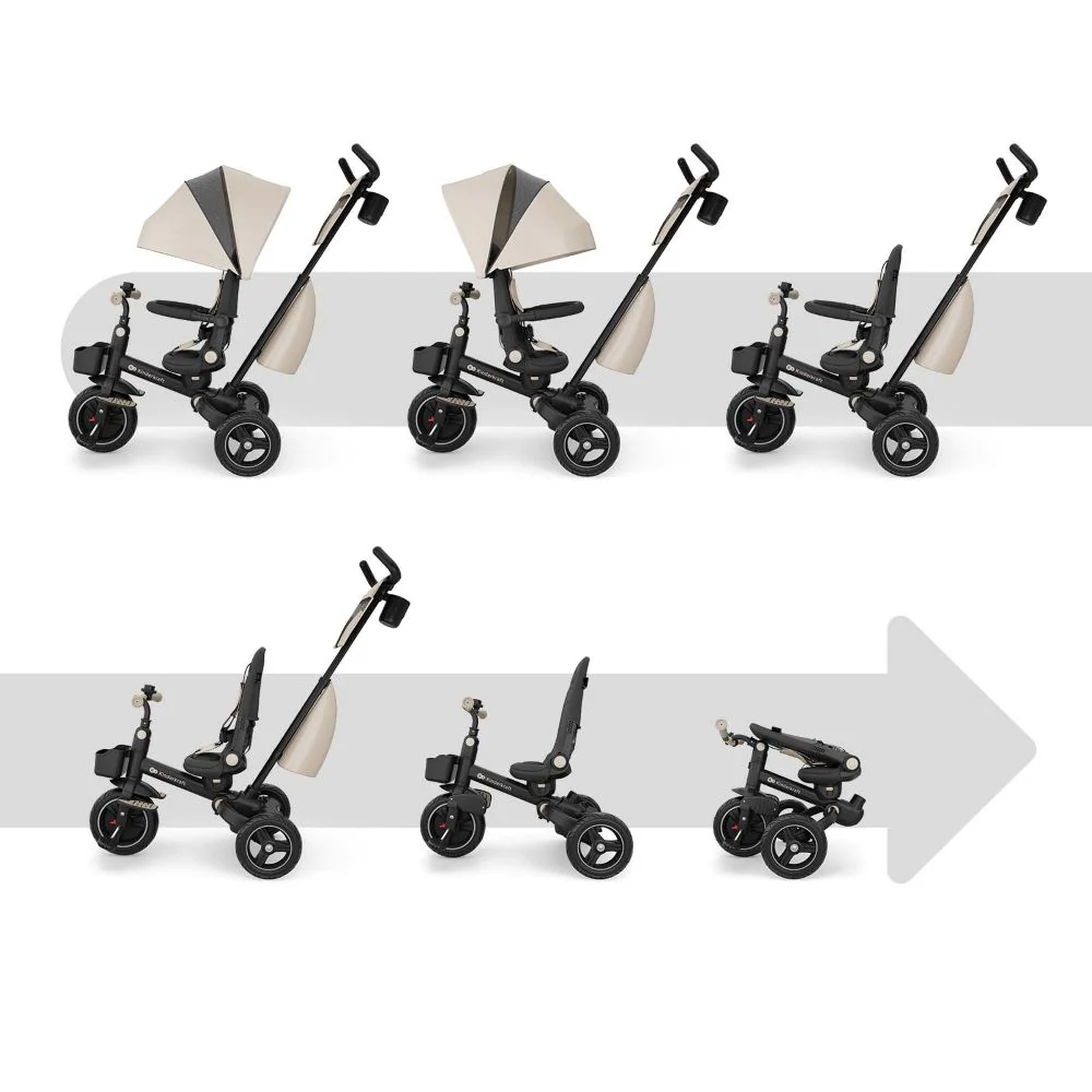 Kinderkraft Tricikl SPINSTEP 2 PLUS, bež