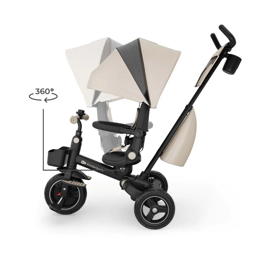 Kinderkraft Tricikl SPINSTEP 2 PLUS, bež