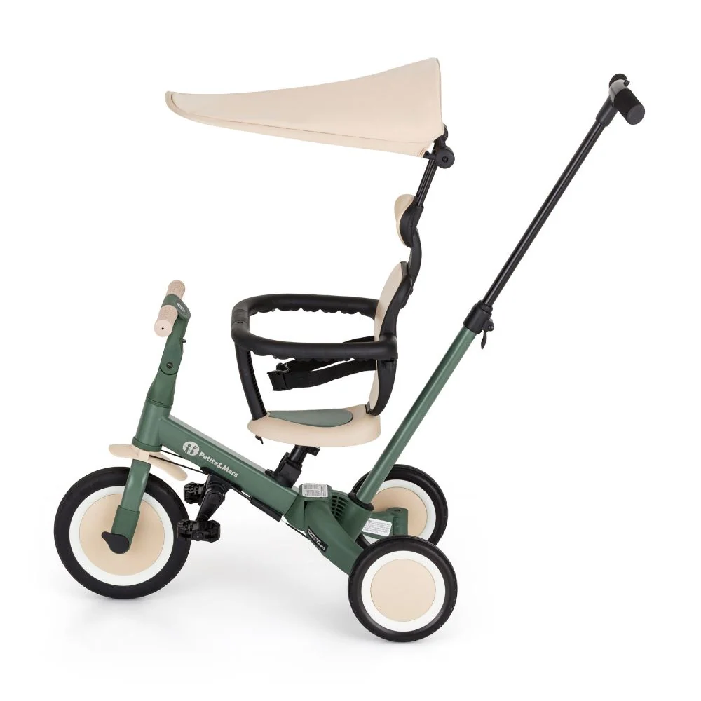 PETITE&MARS Tricikl Turbo Plus 5 u 1, Misty Green