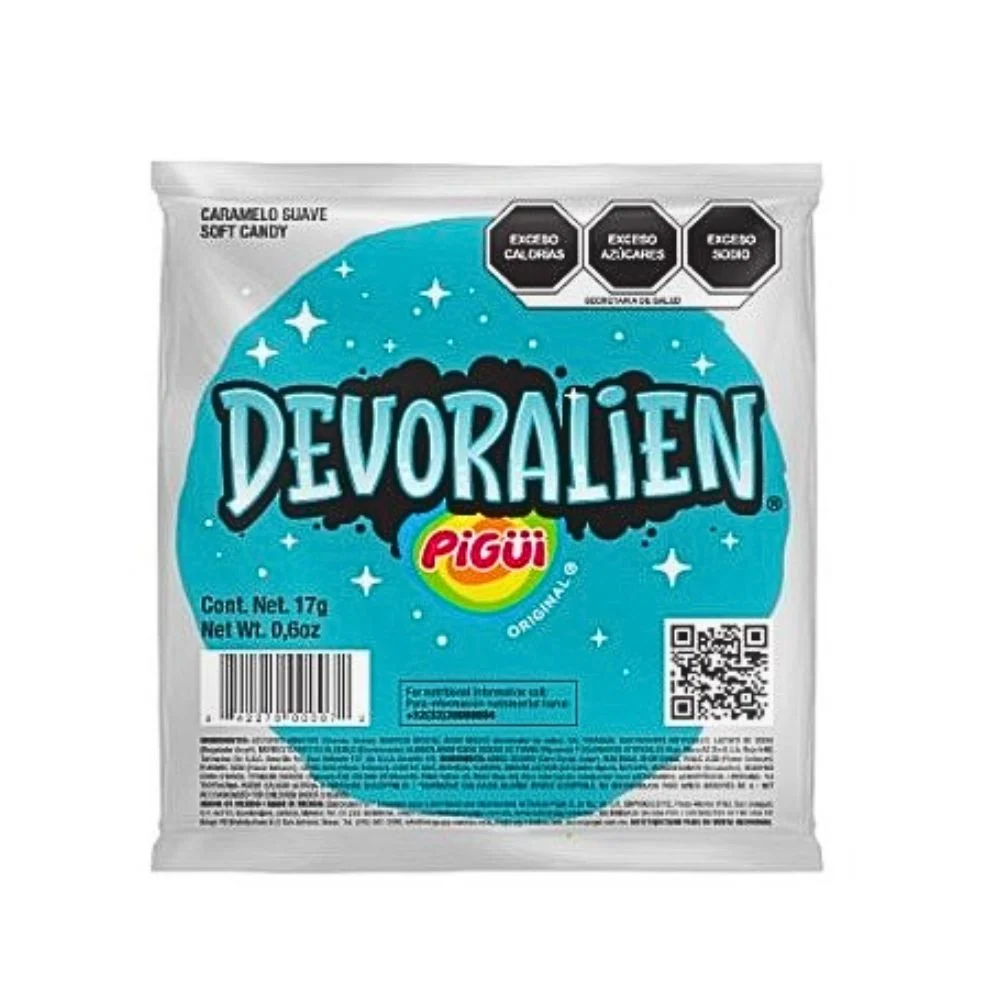 Slaps Devoralien Bubble Gum, oblikovane bombone s okusom žvakaće gume od 17g