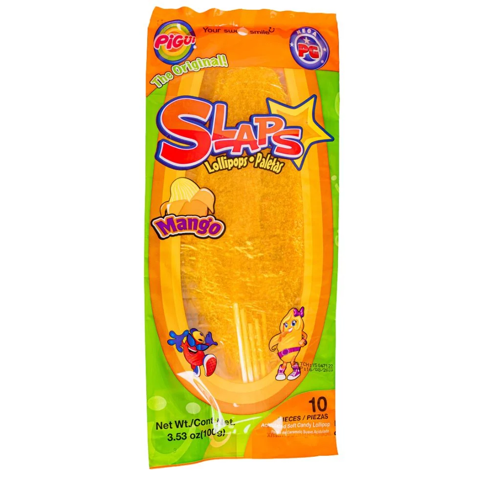 Slaps Lollipops Palentas Mango, oblikovani bombon od manga od 100g