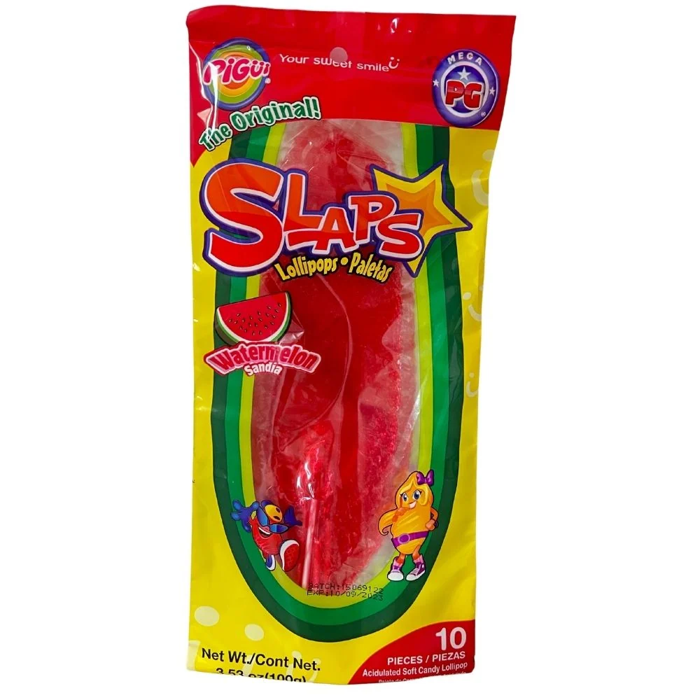 Slaps Lollipops Palentas Watermelon Sandia, lubenica oblikovana karamela od 100g