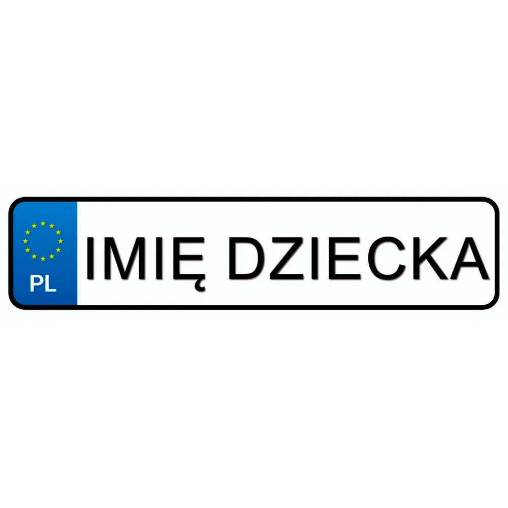 Registarske pločice s imenom vašeg djeteta