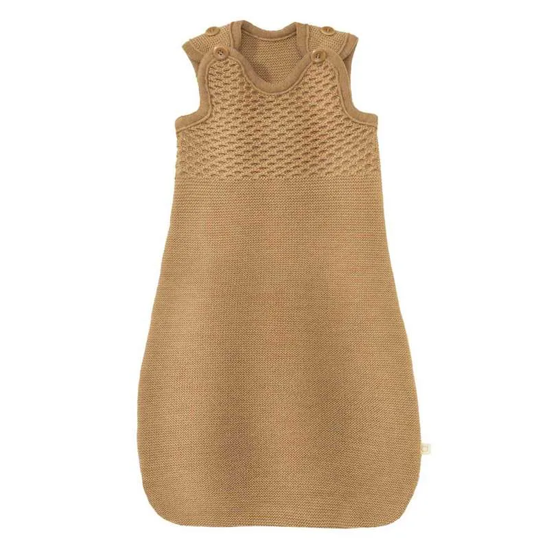 Disana Pletena Spavać Vreć - Bez Rukava - Merino Vuna - 75 cm. - Karamela