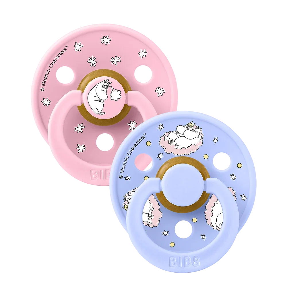 BIBS x Moomin Colour Dude 2 komada Dreaming - Baby Pink Mix 1