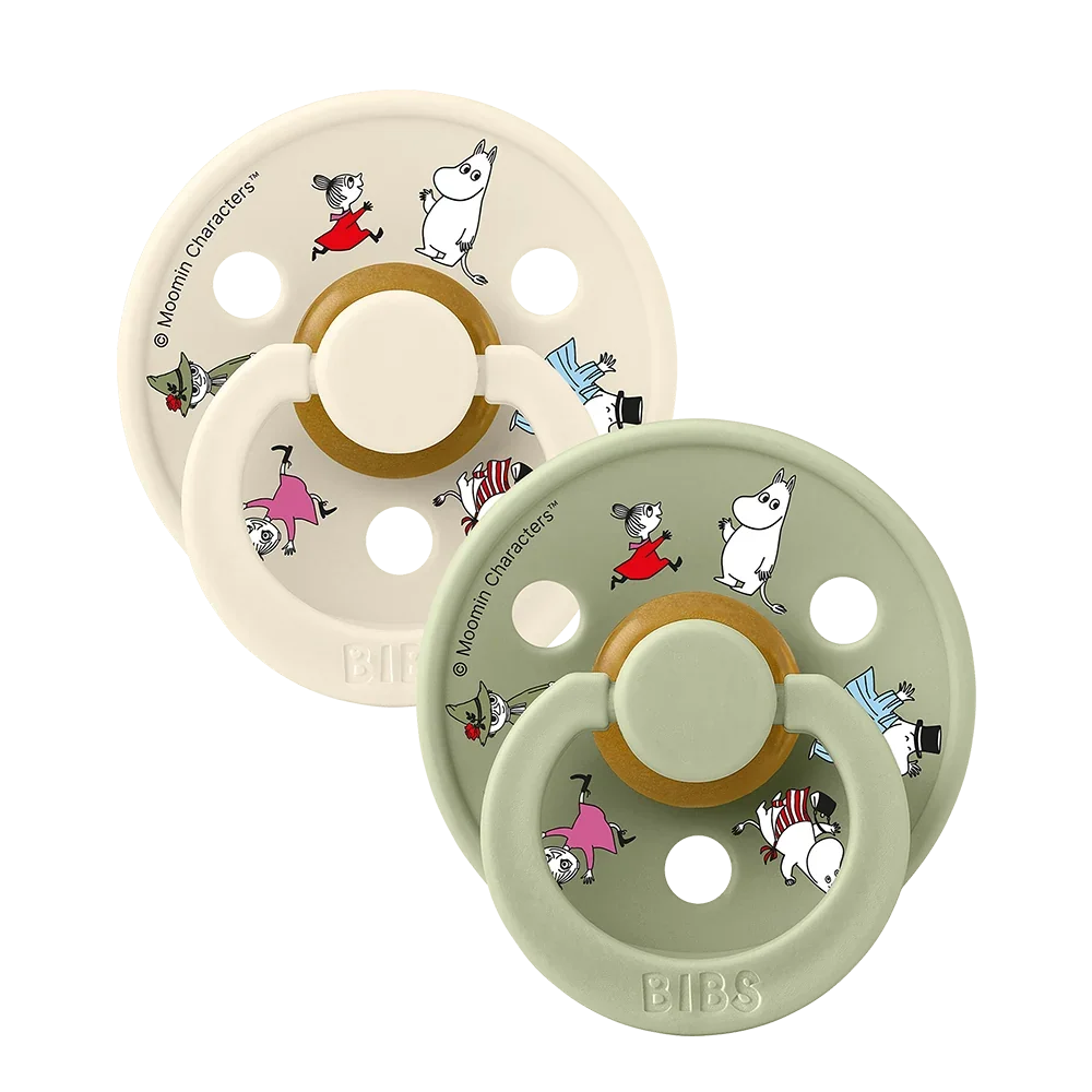 BIBS x Moomin Colour Dude 2 komada Friends - Ivory Mix 1