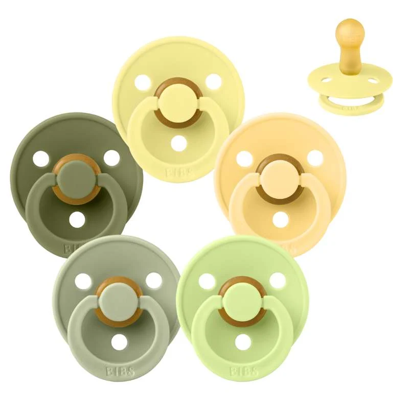 Bibs Okrugla Colour Duda - bundle - 5 kom. - vel. 2 - Divna limeta
