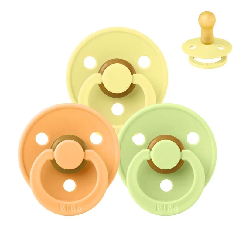 Bibs Okrugla Colour Duda - bundle - 3 kom. - vel. 2 - Kisele citruse