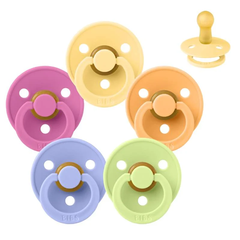 Bibs Okrugla Colour Duda - bundle - 5 kom. - vel. 2 - Slatki sorbet