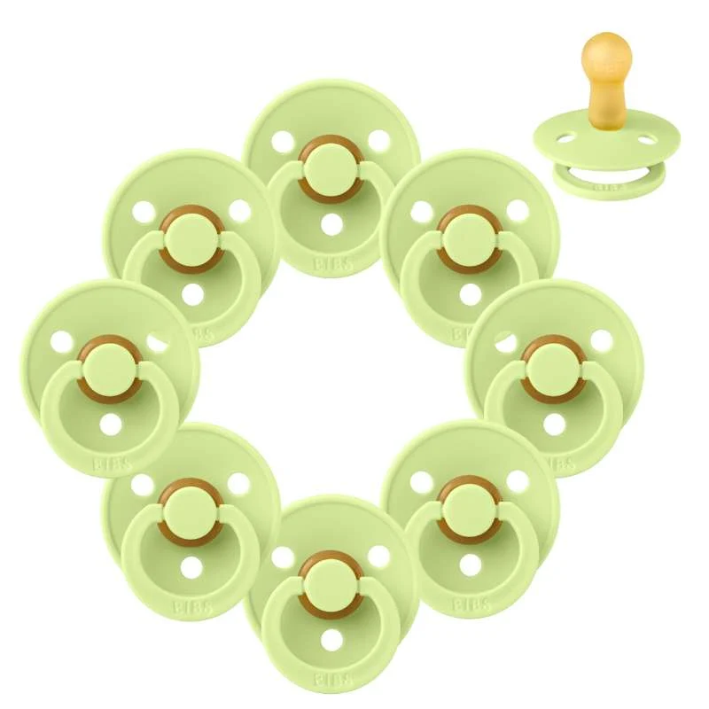 Bibs Okrugla Colour Duda - bundle - 8 kom. - vel. 2 - Matcha
