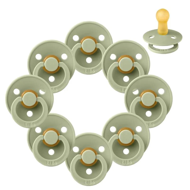 Bibs Okrugla Colour Duda - bundle - 8 kom. - vel. 2 - Sage