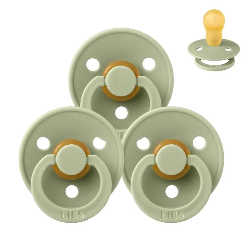 Bibs Okrugla Colour Duda - bundle - 3 kom. - vel. 3 - Sage