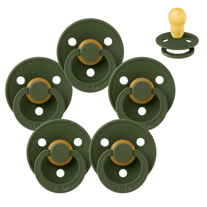 Bibs Okrugla Colour Duda - bundle - 5 kom. - vel. 3 - Hunter Green