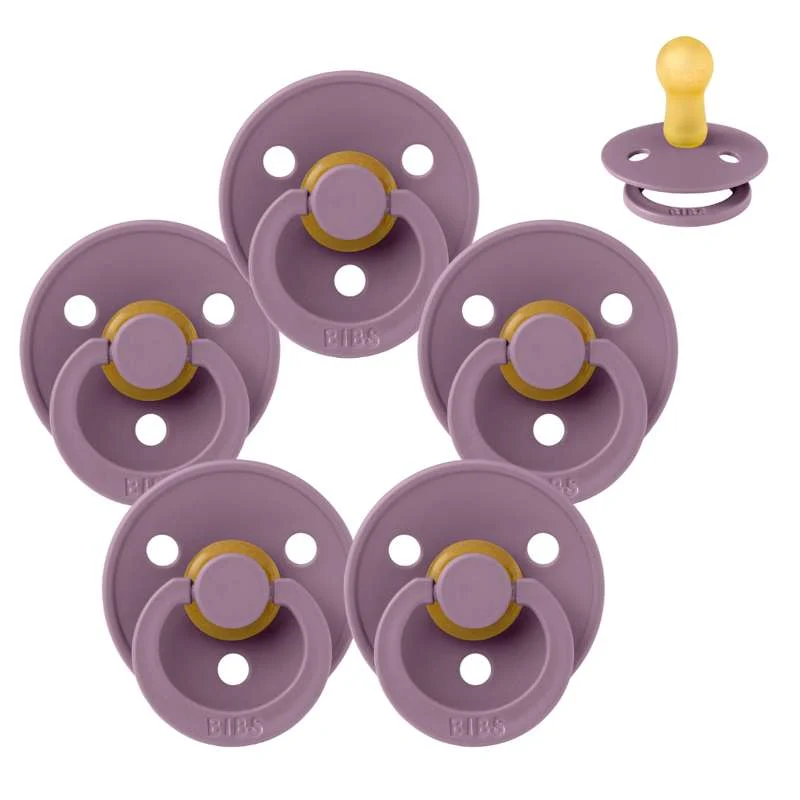 Bibs Okrugla Colour Duda - bundle - 5 kom. - vel. 2 - Mauve