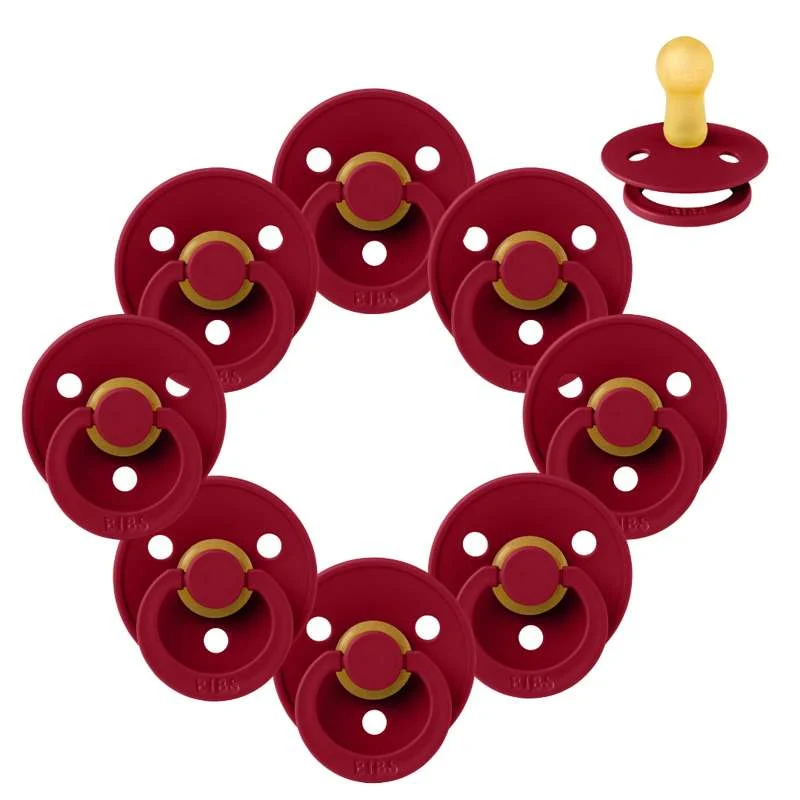 Bibs Okrugla Colour Duda - bundle - 8 kom. - vel. 2 - Ruby