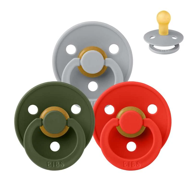 Bibs Okrugla Colour Duda - bundle - 3 kom. - vel. 1 - Božićna kolekcija