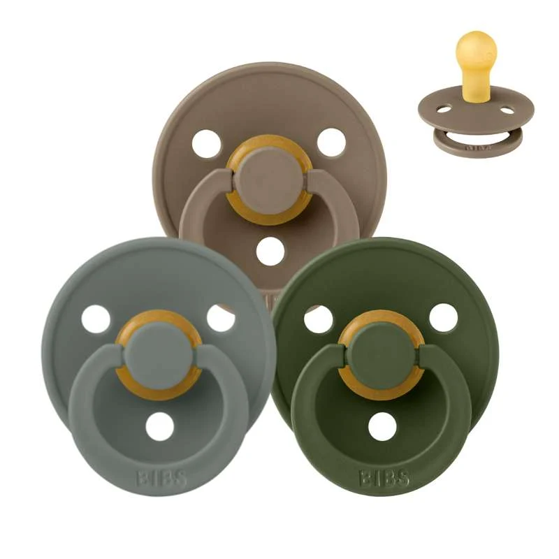 Bibs Okrugla Colour Duda - bundle - 3 kom. - vel. 1 - Šumsko dno