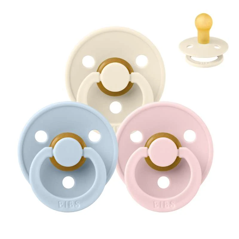 Bibs Okrugla Colour Duda - bundle - 3 kom. - vel. 1 - Kolekcija za Babyshower