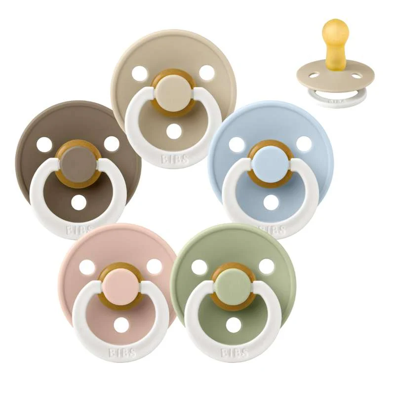 Bibs Okrugla Colour Duda - bundle - 5 kom. - vel. 2 - Spavaj čvrsto, maleni - GLOW
