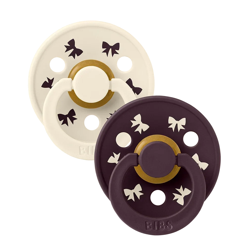 Colour Holiday Bow Dude 2 komada - Ivory/Plum 1