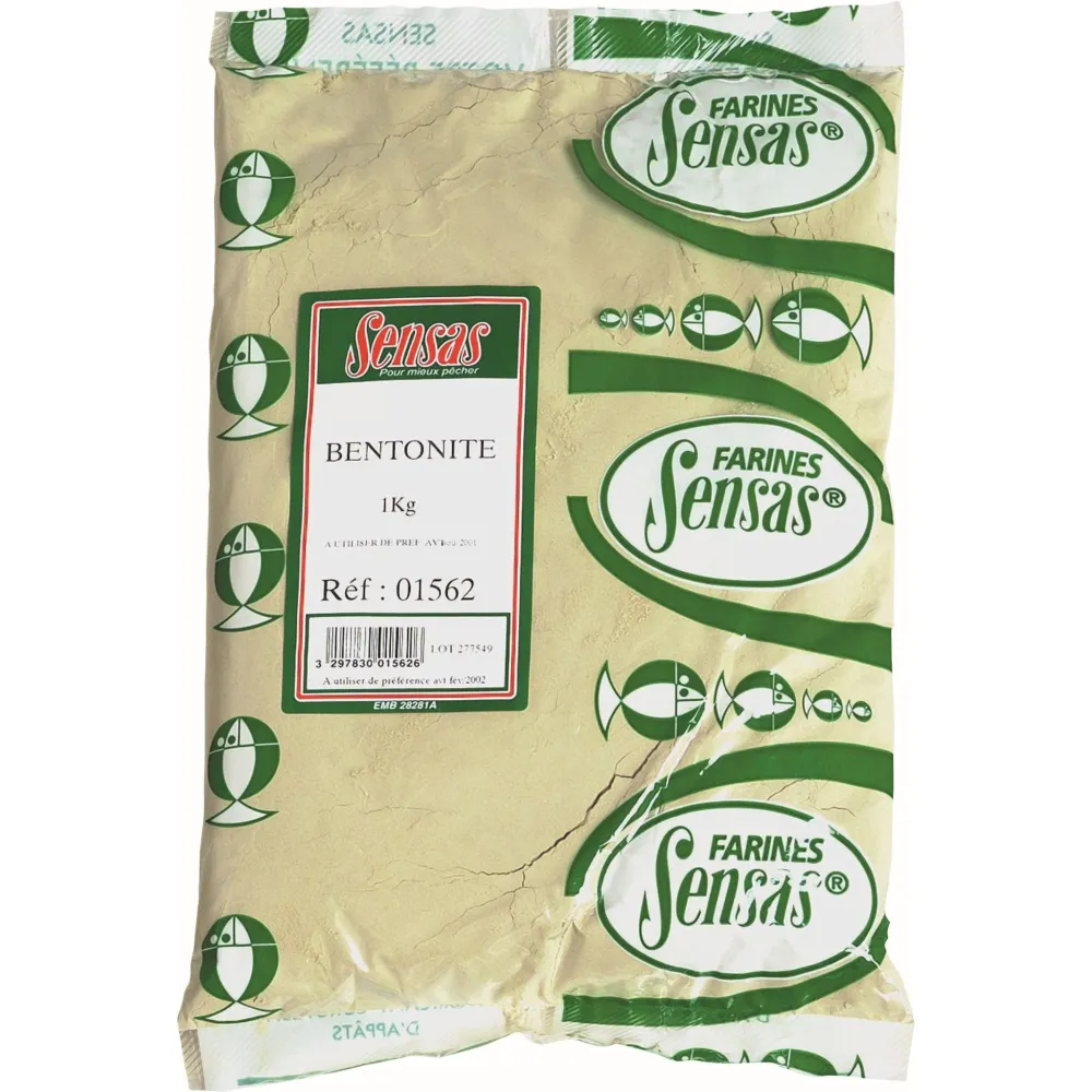 SENSAS Sticky White Leam 1 kg (Bentonite)