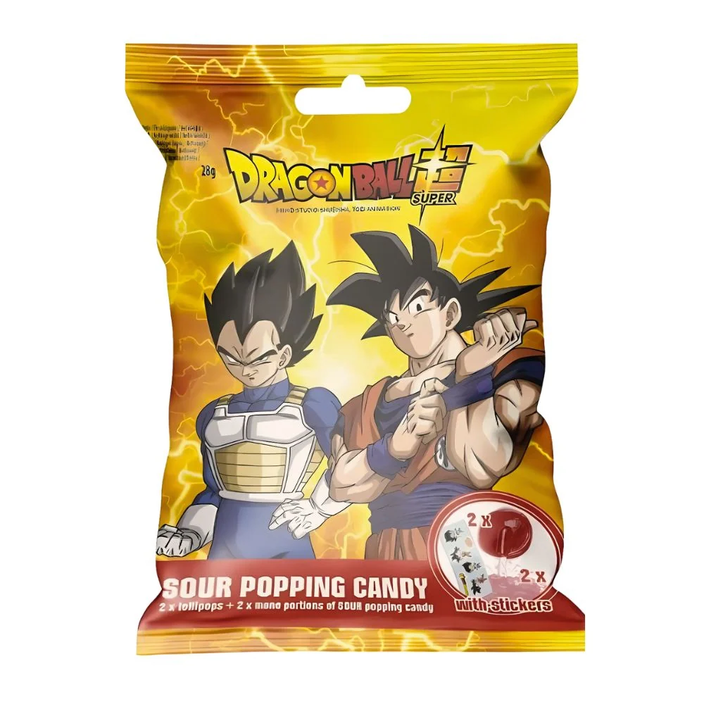 Dragon Ball Sour Popping Candy, lizalica s okusom jagode od 28g